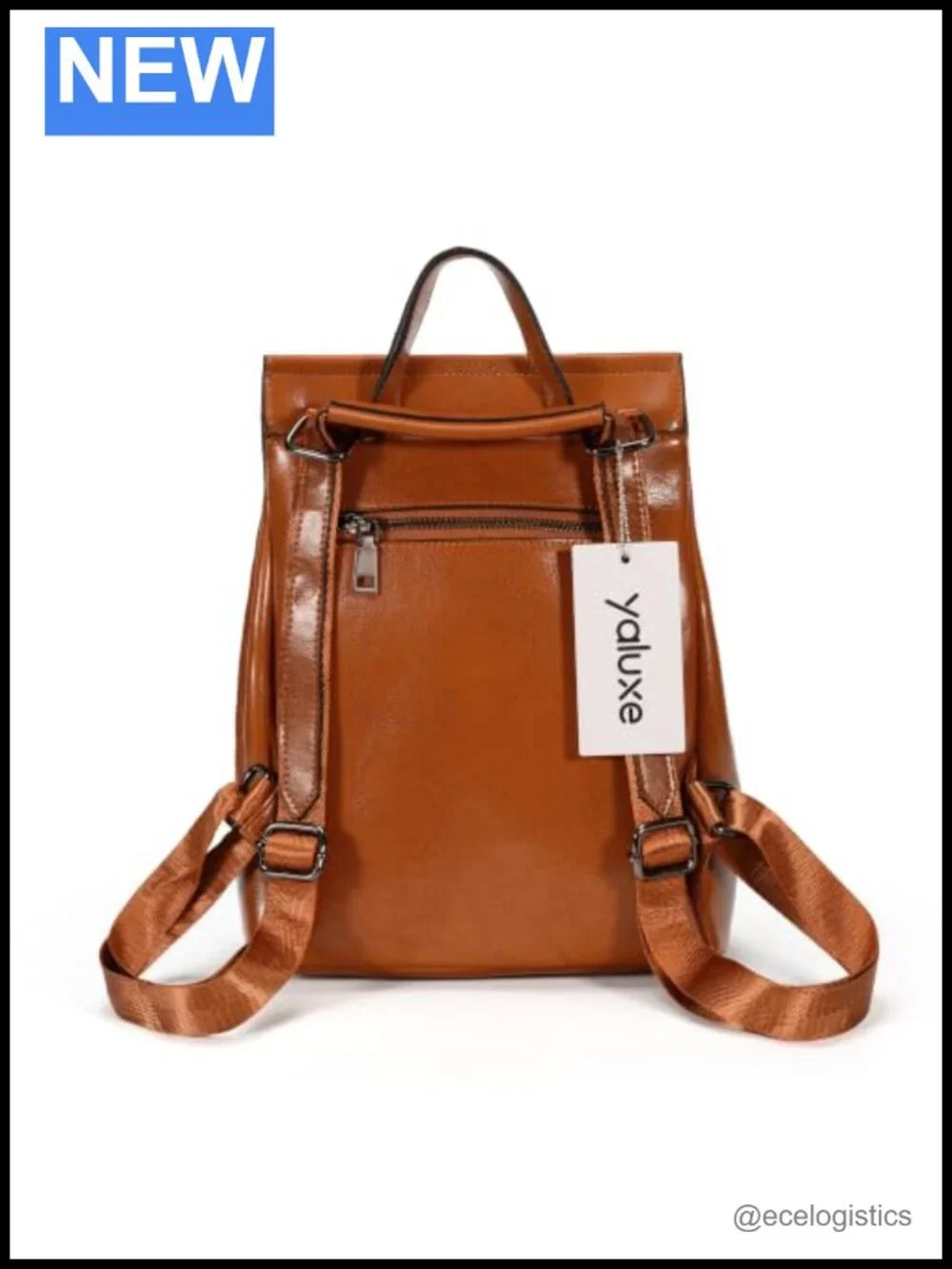 Genuine Leather Convertible Backpack Handbag Purse, 3-in-1 Carry Styles